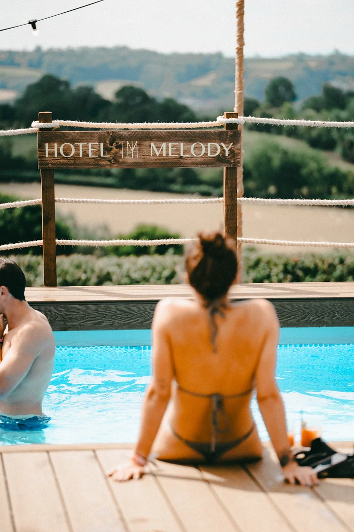Swimming at Hotel Melody